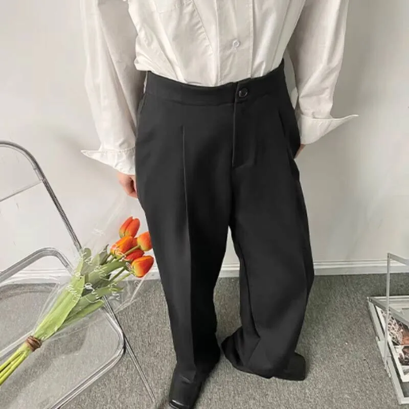 

Suits Autumn New Straight Men's Spring Pants And Korean Retro Mature Gentleman Leisure Versatile Loose Large Pants
