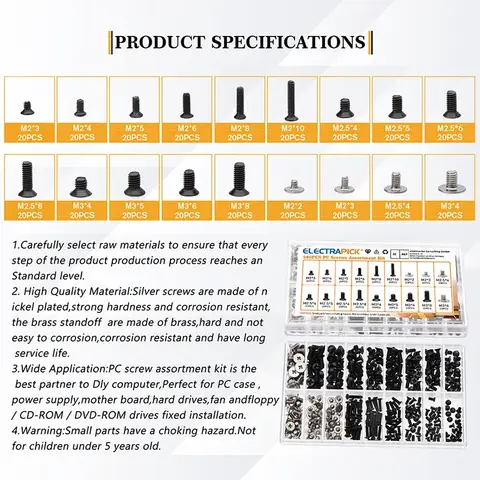 10 best sales पीसी स्क्रू किट - №10