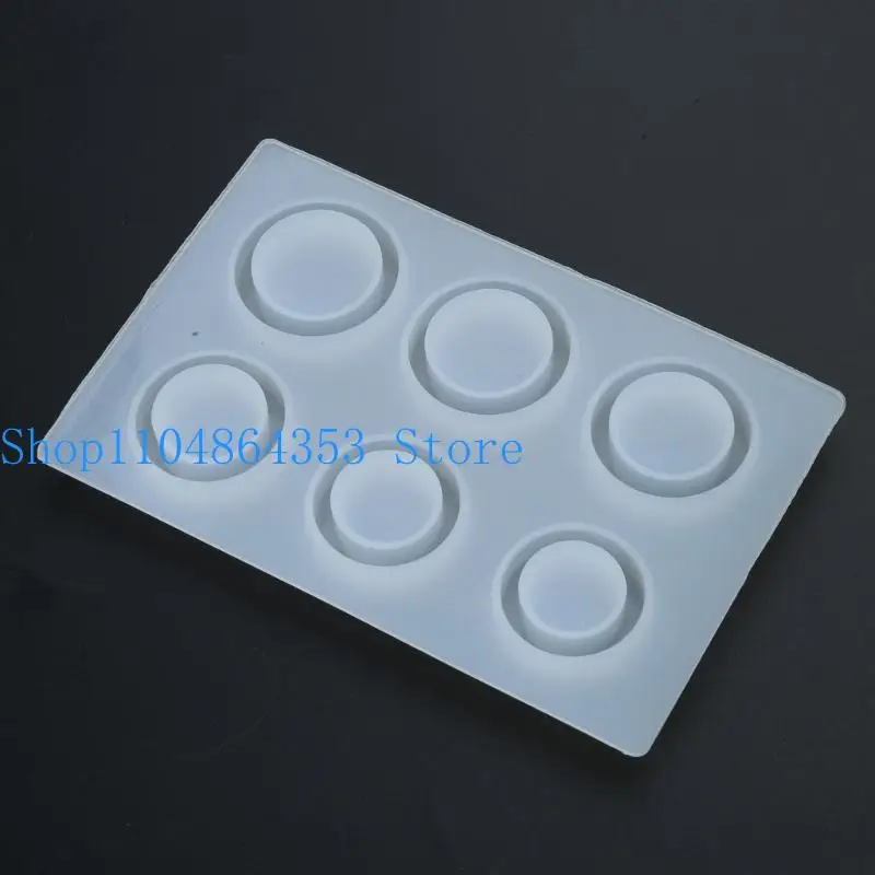 Prachtige kristallen epoxy ring mallen set ronde zachte siliconen transparante sieraden maken hars mallen ring gietvorm