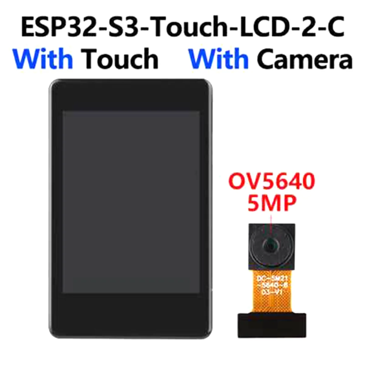บอร์ดพัฒนา ESP32-S3 รายวันพร้อมจอแสดงผล 2 นิ้ว OV5640-5MP กล้อง QMI8658 เซ็นเซอร์สําหรับ B