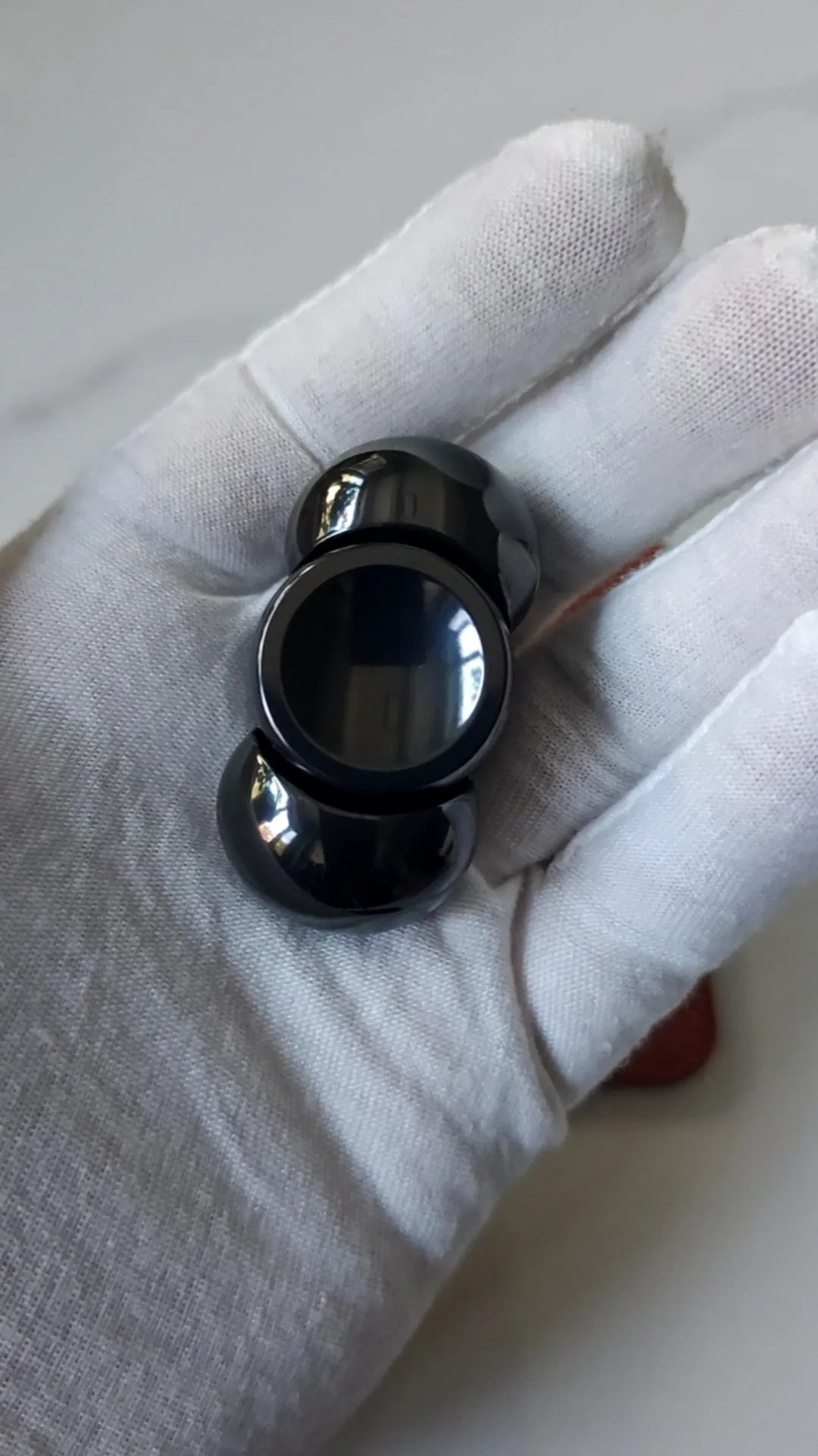 Used EDC X Studio Egg Gyro Zirconium Throwing Black Material EDC Decompression Toy