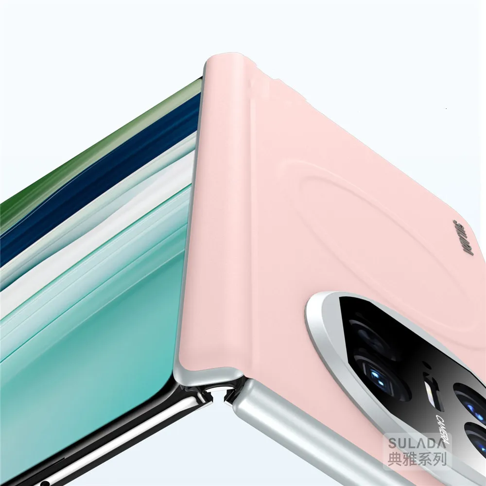 

Элегантный тонкий чехол из жидкой кожи для Huawei Mate X3 X5 X6, задняя крышка с шарниром