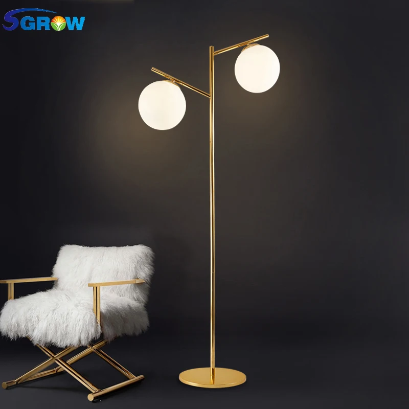 SGROW Nordic Chandelier Personality Creativity Floor Lamp for Bedroom Net Red Lampara Minimalist Bedside Indoor Lighting Fixture