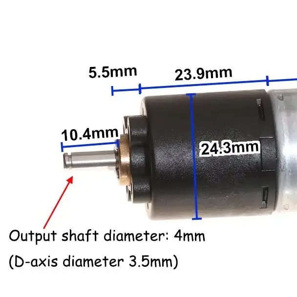1PCS 370 Planetary Gear Motor DC5V-12V D-Shape Shaft 23-58RPM, High Torque Slow Speed Motor for Smart Trash Can