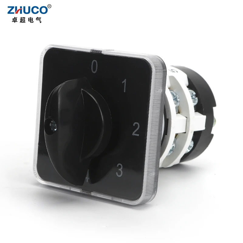 

ZHUCO SZL9-20/0-4.2 20A 5 Positon 2 Phase 8 Terminals Silver Contact Universal Changeover Cam Rotary Transfer Switches