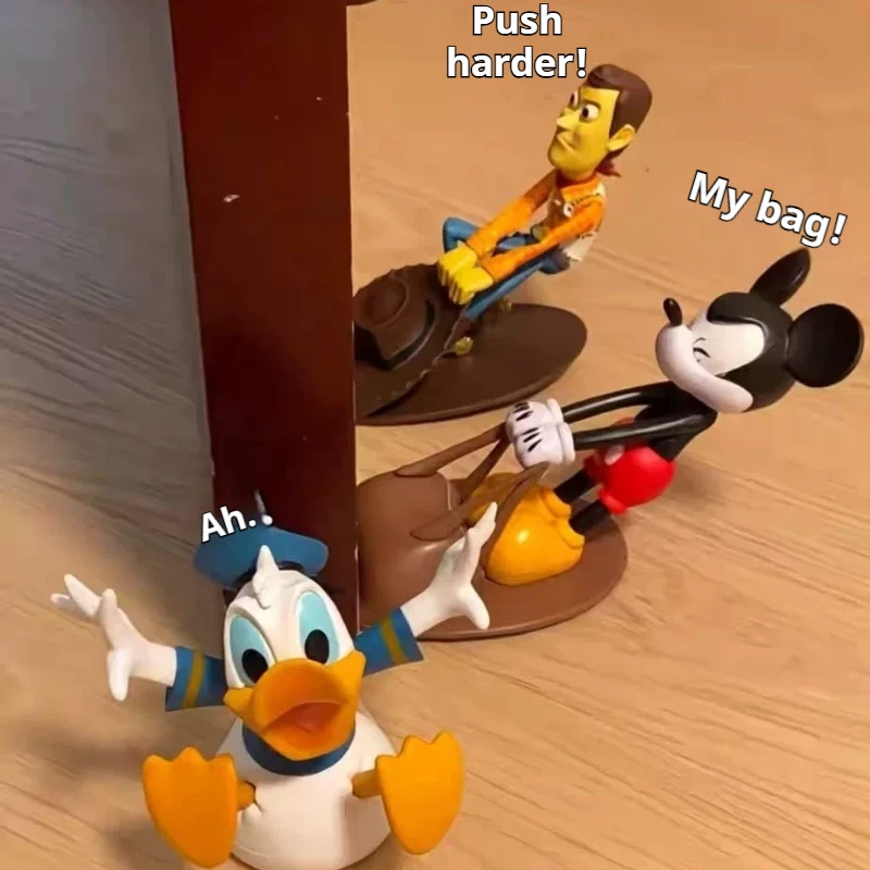 Cute Cartoon Mouse Duck Woody Windproof Anti-Collision Safety Door Stopper Decorative Door Wedge Office Door Holder Home Gifts