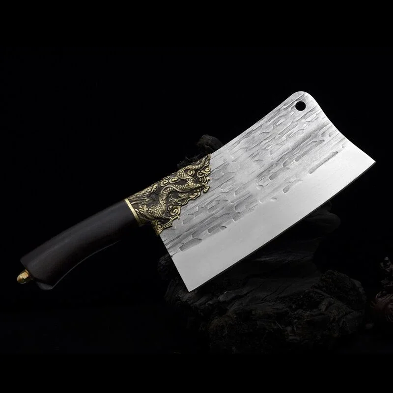 

Manual kitchen knife Longquan forging cutting dual-use knife chef knife commercial cutting household 5Cr15MOV