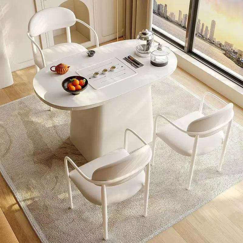 Balcony tea combination, light luxury small tea table kettle integrated set