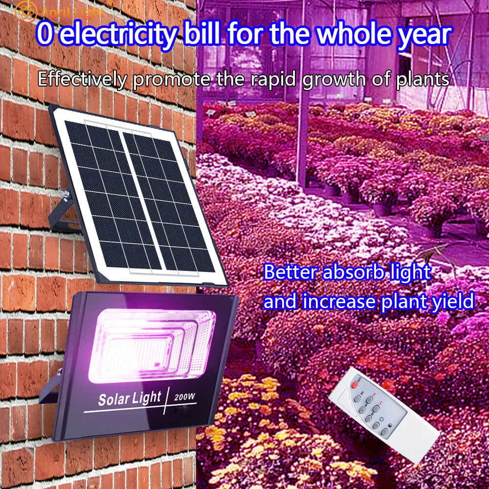 Planten Licht 200W Led Solar Grow Light Ip66 Phyto Lamp Full Spectrum Bol Hydrocultuur Lamp Kas Bloemzaad Kweek Tent