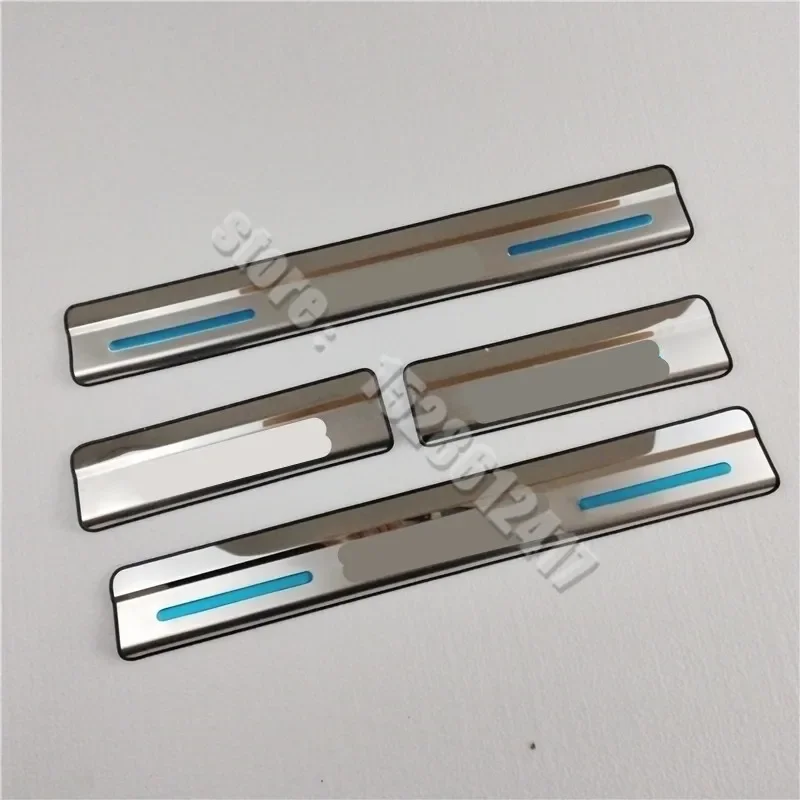 For Volkswagen Touareg 2011-2018 Car Styling Stainless Steel Mirror Door Sill Scuff Plates Protector Guard Welcome Pedal