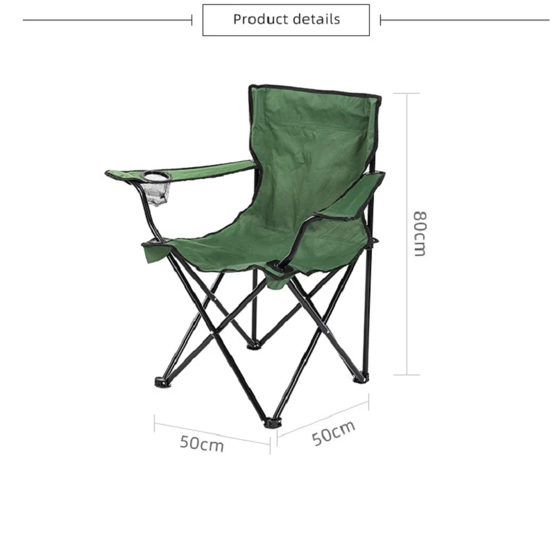 Silla plegable de tela Oxford 600D para exteriores, respaldo con reposabrazos, ideal para acampar, pescar y playa, promoción de K-STAR, novedad