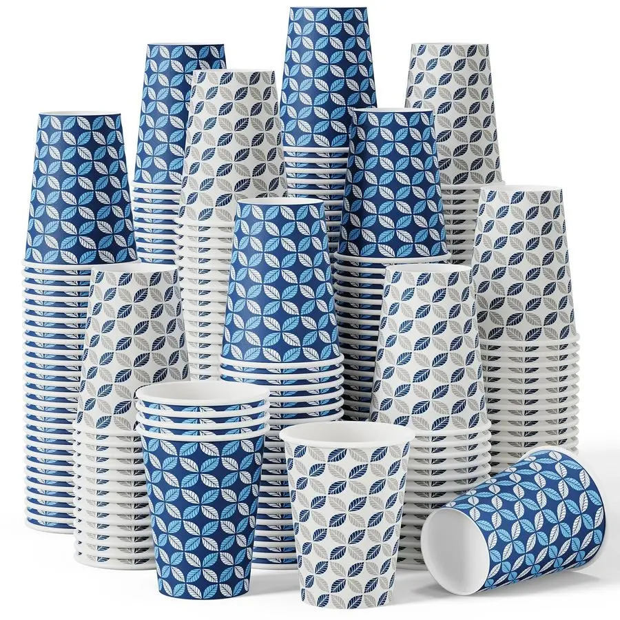 

12 oz 1000 Pack Disposable Coffee Cups, Hot Paper Coffee Cups, Ideal for Home, Office, Cafe, and Outdoor Activities