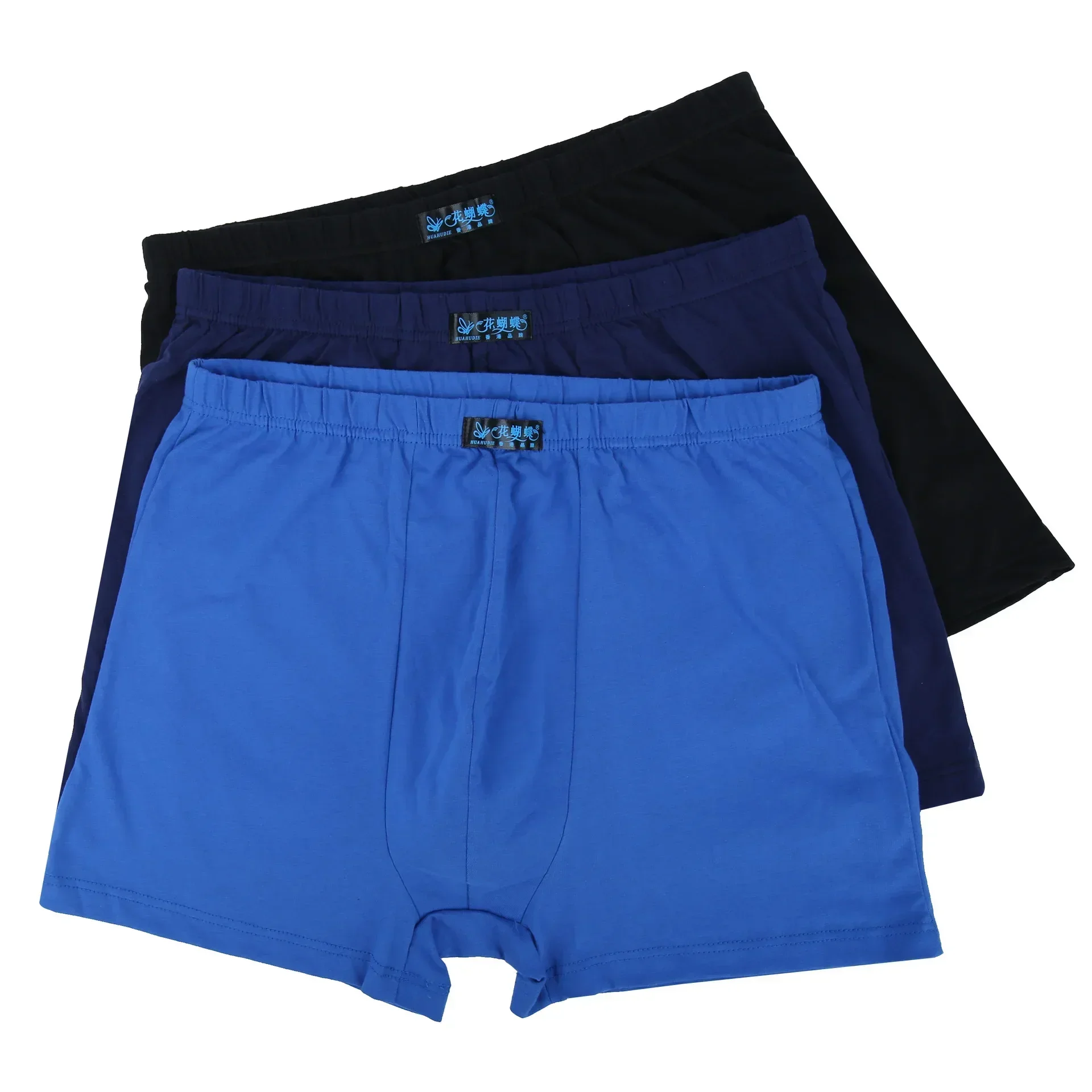 4er-Pack Herren-Boxershorts aus 100% Baumwolle, lockere, große, kurze Baumwollunterwäsche in Übergröße für Herren, Boxershorts für Männer, Größen 8XL, 9XL, 10XL – Detail 3