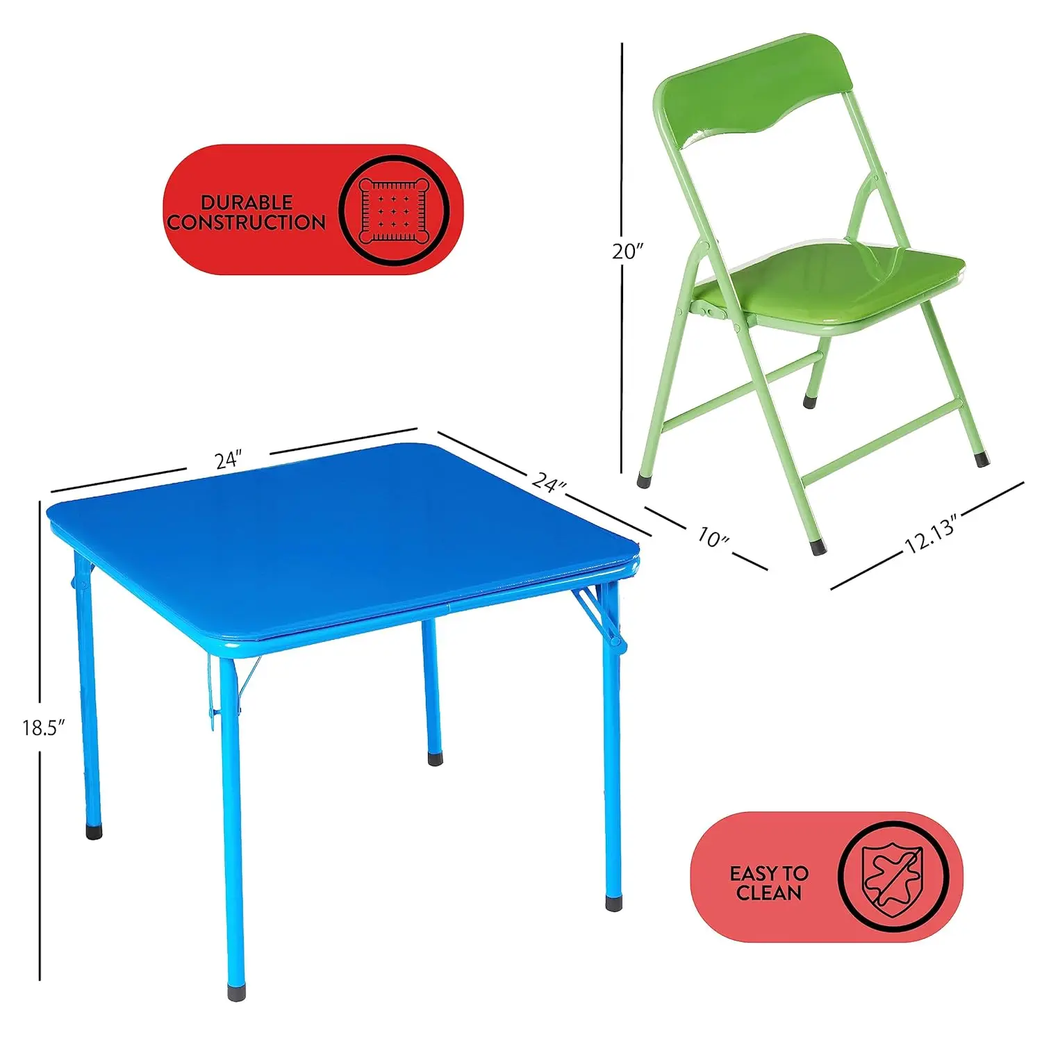 طقم طاولة وكرسي مكون من 3 قطع، ابتدائي، 3 قطع