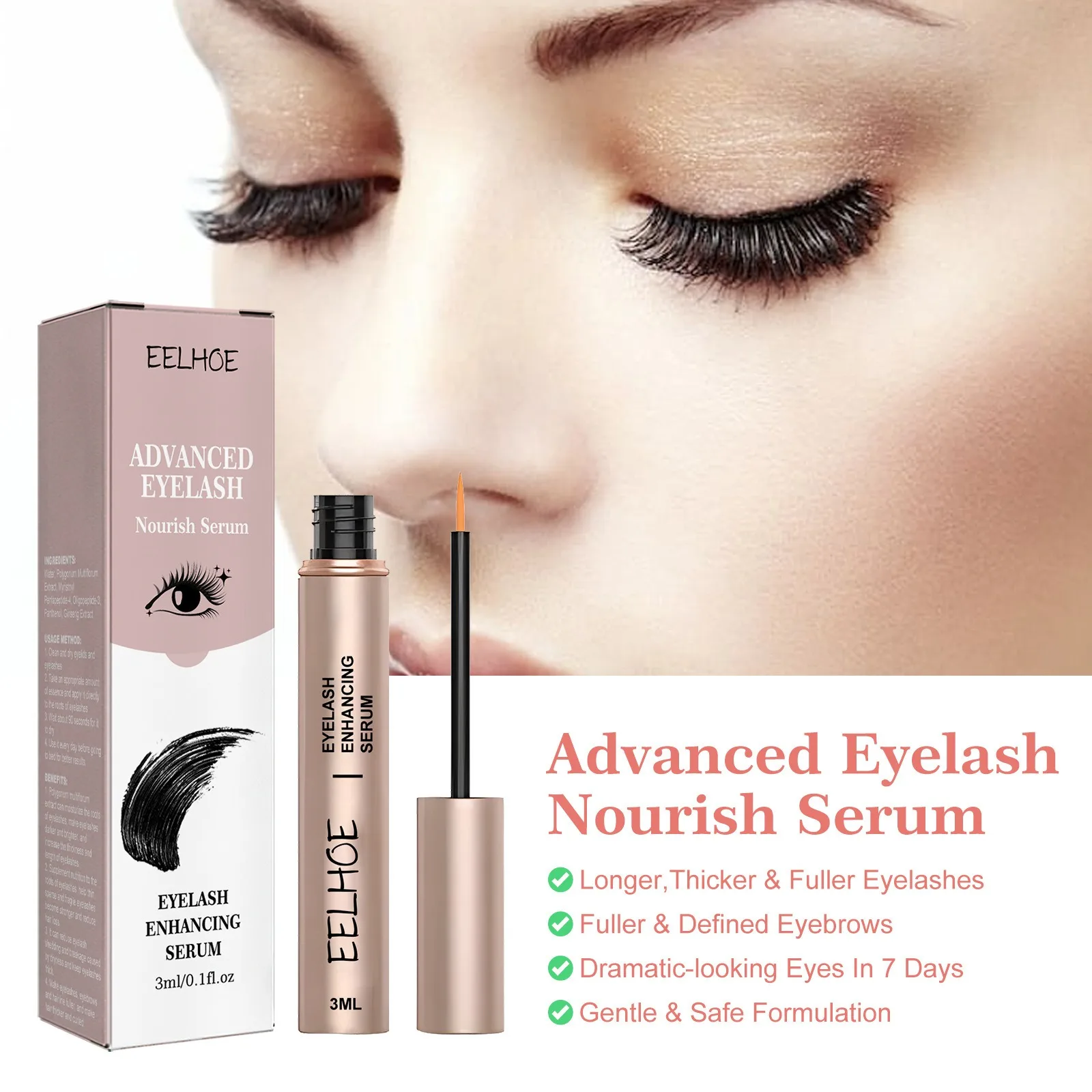 Lengthening Mascara Fiber Lash Extension Thick Curling Enhance Eyelashes Cosmetic Make Up Long Lasting Waterproof Mascara