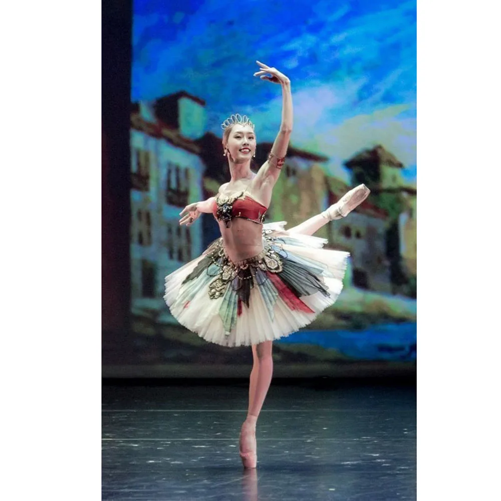 Costumes Tutu de Ballet professionnel Le Corsaire, haut et Tutu en deux parties, robe de Ballet pirate, robes Tutu sur mesure
