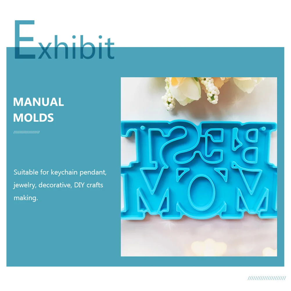 

5 Pcs Keychain Mold Ocean Element Silicone Pendant Molds Mom Gift for Mum Gifts Crystal Resin
