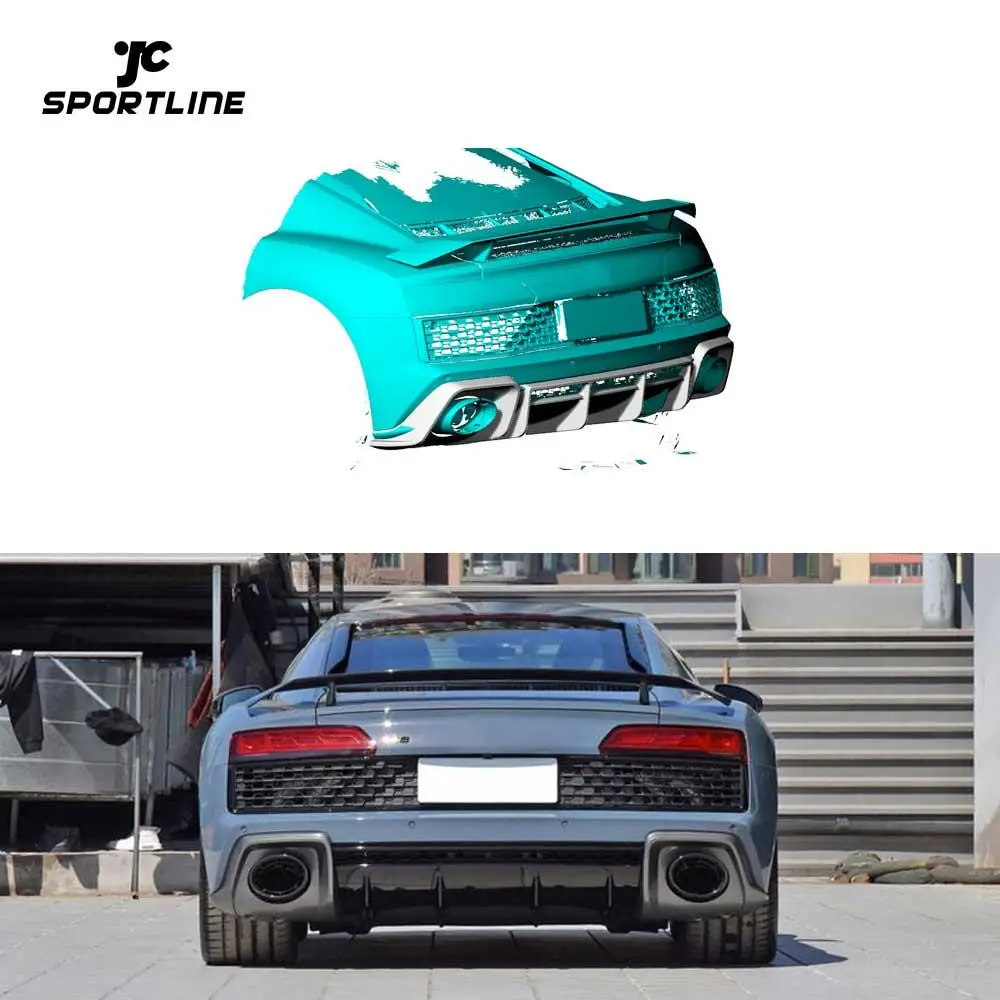 Pre-Preg Carbon Fiber Rear Diffuser Splitter Lip for Audi R8 V10 Performance Coupe 2-Door 2023