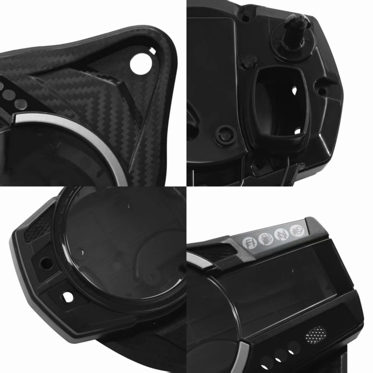 Motorcycle Instrument Cover Housing Black Plastic Dash Gauge Shell For Suzuki GSXR600 GSXR 750 2011-2016 K11 Replacement Parts