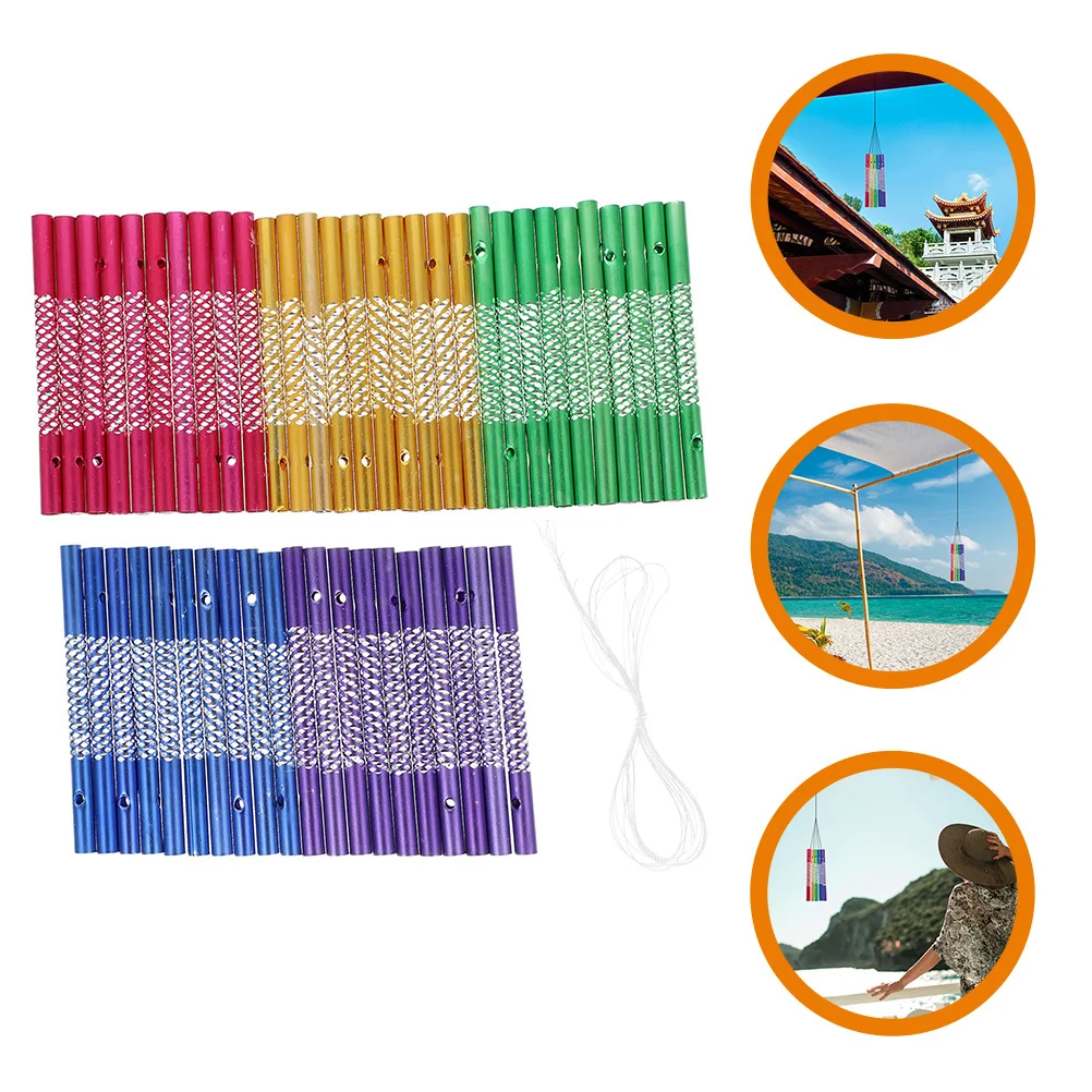 

1Set Wind Chime Tubes DIY Crafting Aluminium Material Safe Durable Simple Shape Pleasant Sound Gift Friends Families