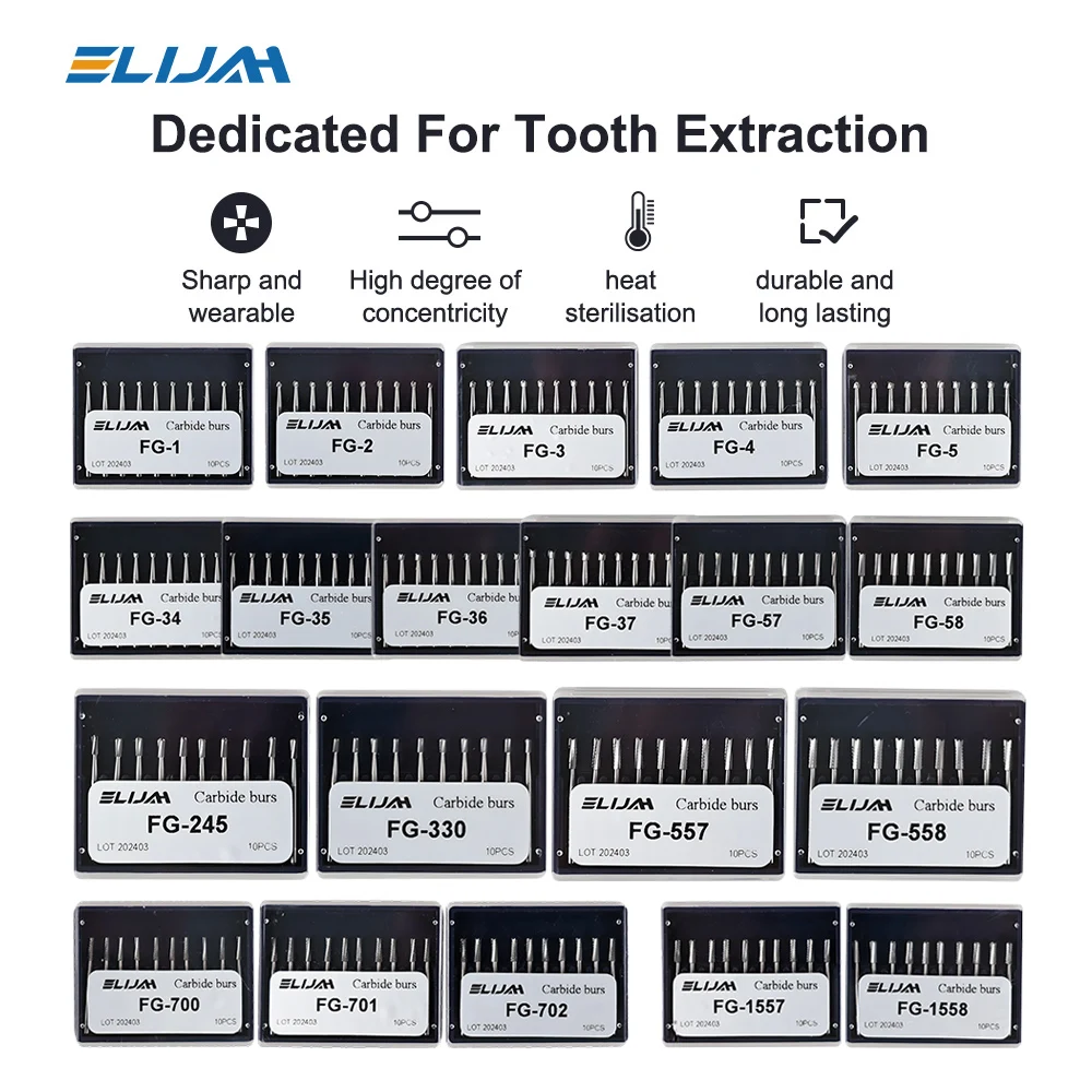 

10 шт./кор., стоматологические карбидные боры FG, стоматологическая лаборатория, клиника, вольфрамовые высокоскоростные сверла, стоматологические хирургические карбидные фрезы, стоматологический инструмент