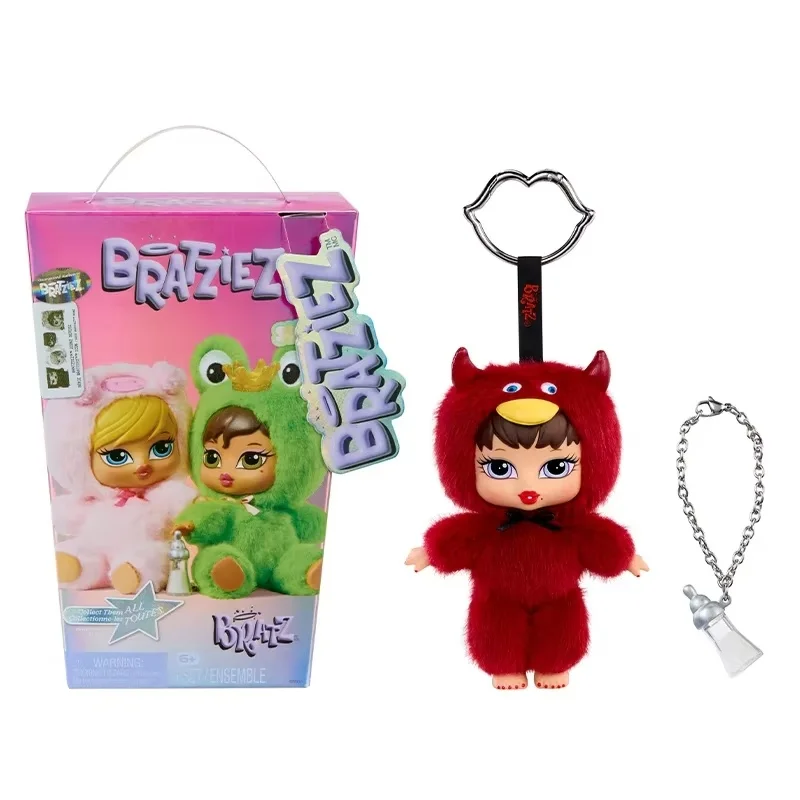 Heet! Originele Mga Bratz Bratziez sleutelhanger blind box bunny outfit anime figuur zwarte kat outfit mystery box model ornament