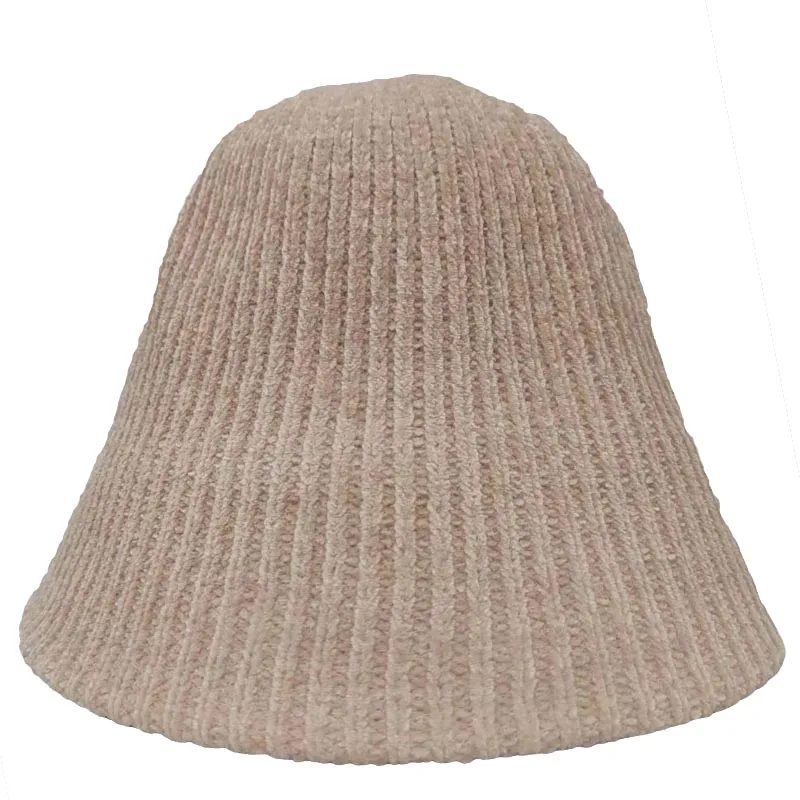 MAXSITI U Winter Chenille Vertical Bar Woven Bucket Hat for women 2023 Warm Woolen Fashion Basin cap  fisherman hats for girl