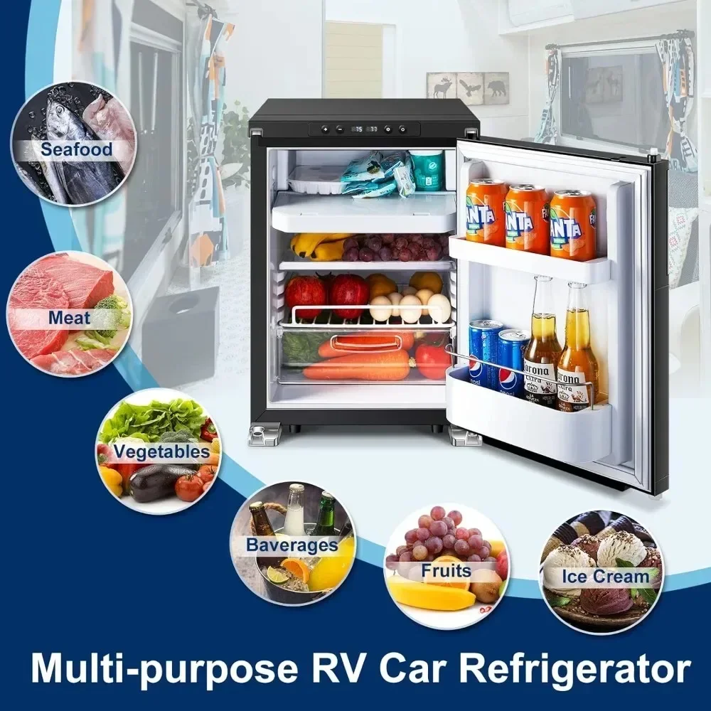 Car Refrigerator Cooler,12 Volt, RV Refrigerator APP Control , with Lock, Fridge for Truck, Camping Portable Refrigerator Cooler