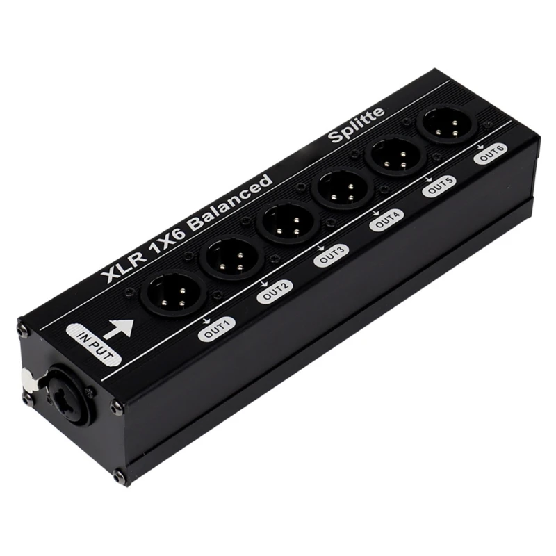 k3nb-xlr-サウンド分配ボックス-1-入力-6-出力バランスのとれたサウンドスプリッタスタジオ用