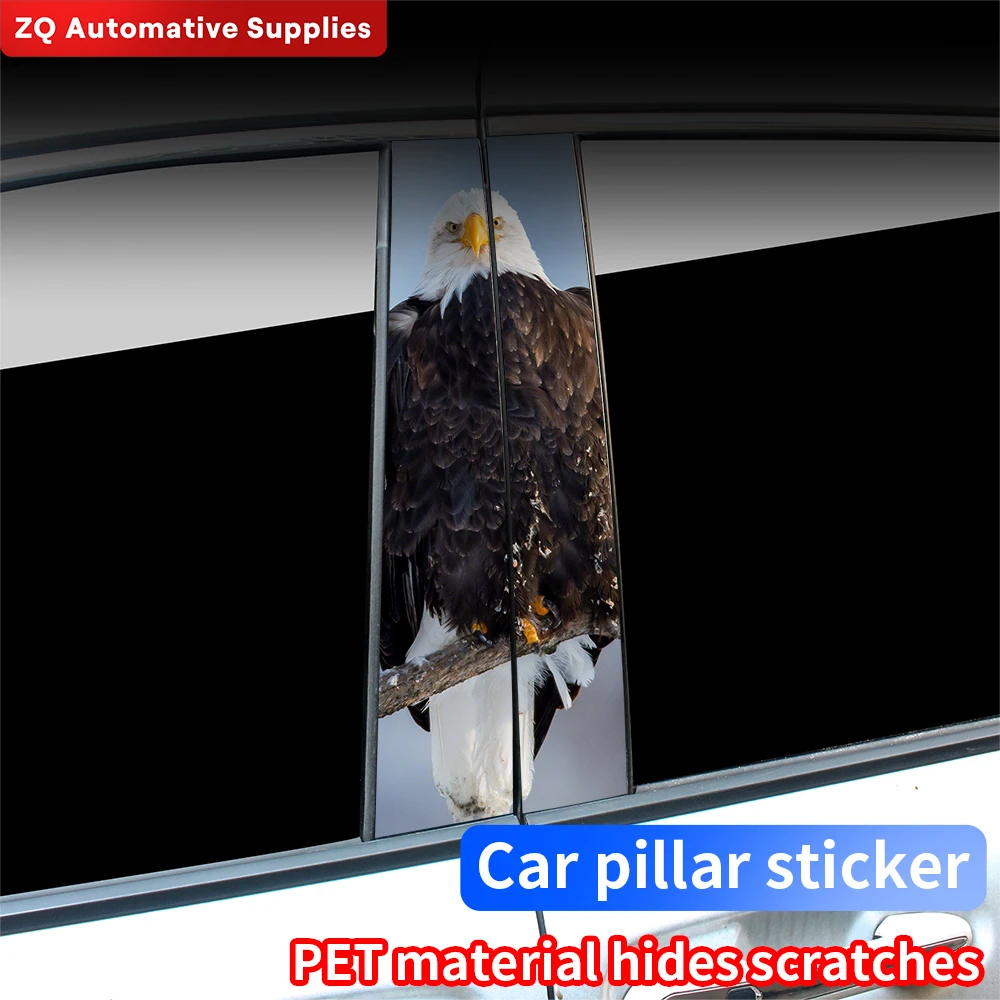 

Cool Eagle Car Stickers Auto B-Pillar Waterproof Decoration Cover Scratches DIY Car Doors Pillar Sunscreen Vinyl Decals Cover