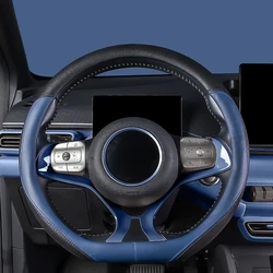 For BYD Dolphin Seagull Steering Wheel Cover Leather Nappa Leather Non-slip and Sweat-proof Car Handle Cover Ultra-thin Interior