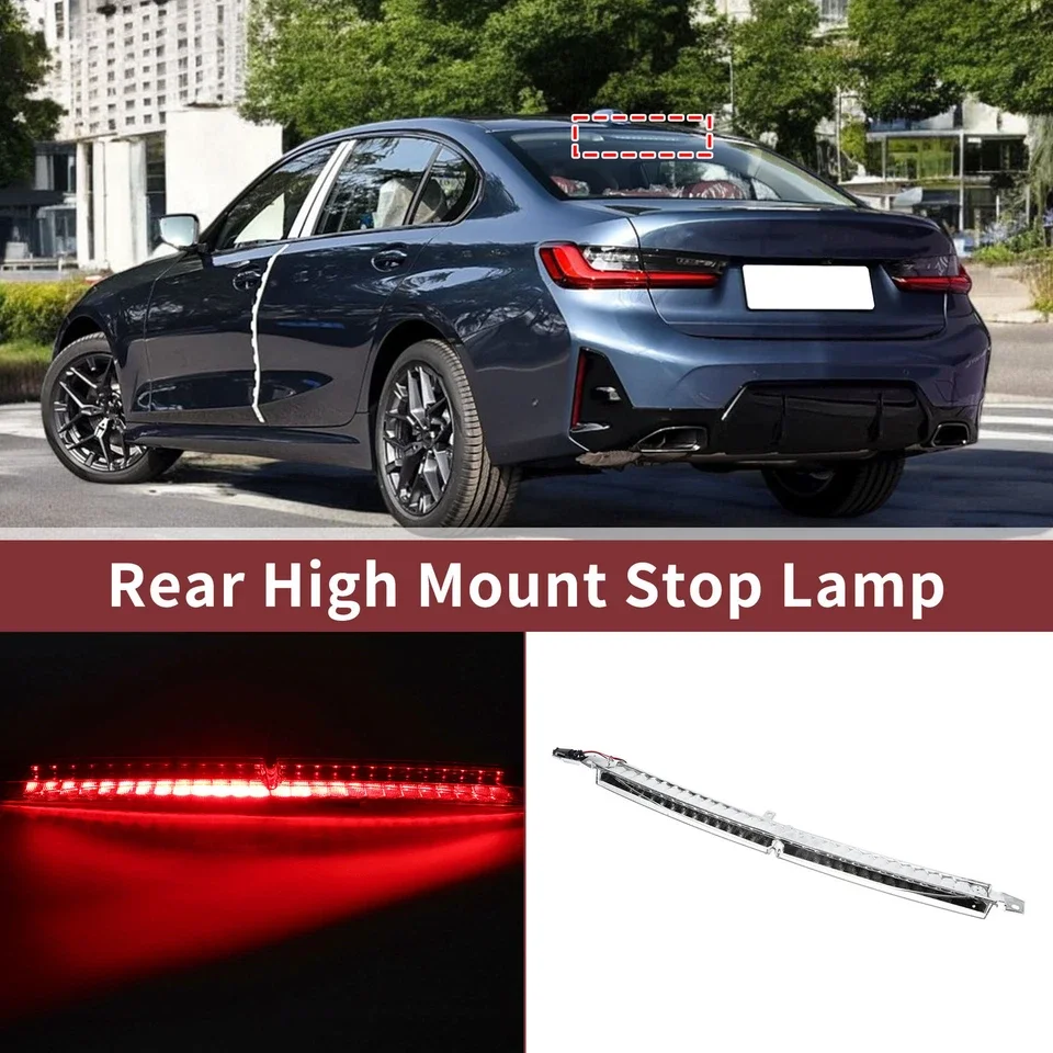 

For BMW 5-Series Touring E61 M5 2007-2010 Car Accessories 63256925902 RED Lens High Level 3rd Third Brake Light Stop Lamp