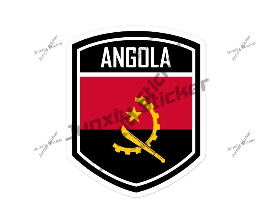 

Angola Flag Emblem Stickers High-quality Vinyl Decals For Cars Laptops And More Patriotic Angolan Gifts And Souvenirs Car Body