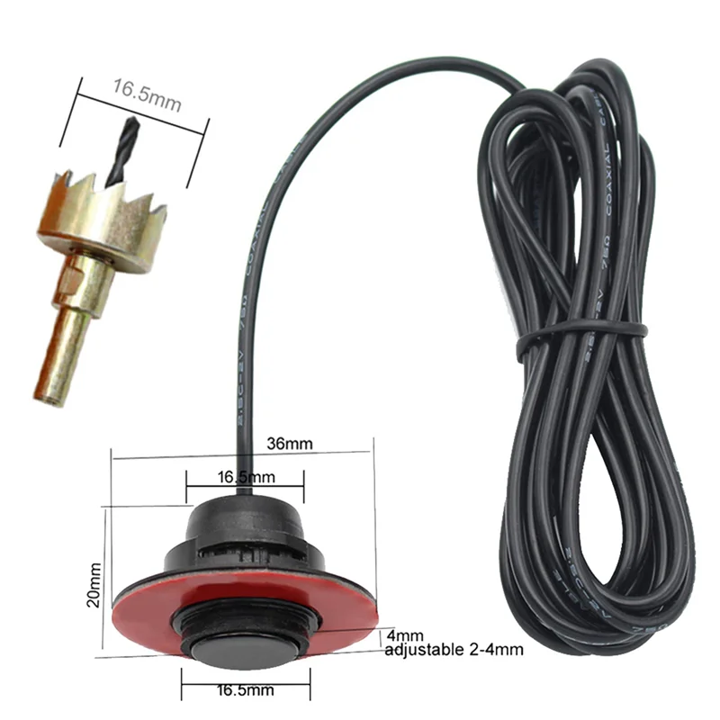 3X реверсивный радар-датчик, зонд, зуммер, общие автомобильные принадлежности