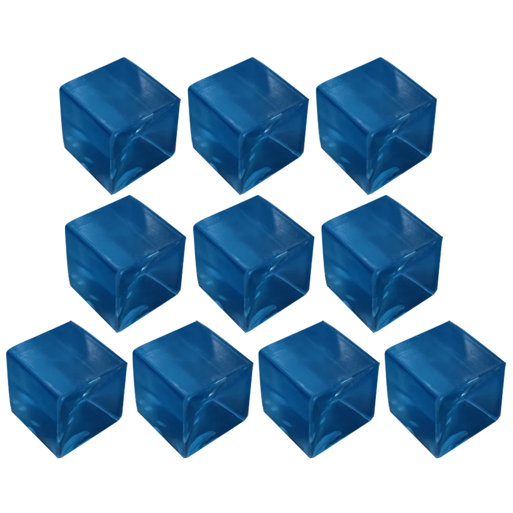 10 Uds. Pelota sensorial para apretar, juguete de descompresión transparente, cubo de hielo Tpr, alivio del estrés, Fidget pequeño, 3CM, TPR suave