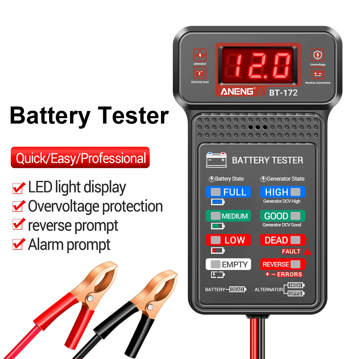 Car Battery Test Analyzer Voltage Internal Resistance Detector High-precision Life Capacity Battery Car Tester