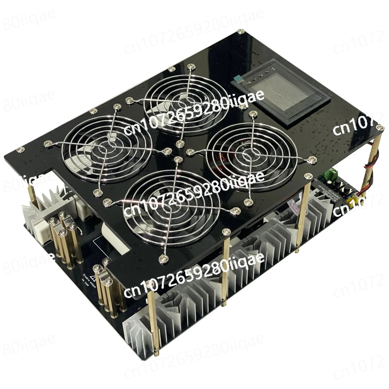 5000 واط جهاز تسخين حثي 5KW آلة التدفئة التعريفي مع مقياس الطاقة الكهربائية 150 مللي بوتقة تيار مستمر 48 فولت 3000 واط امدادات الطاقة