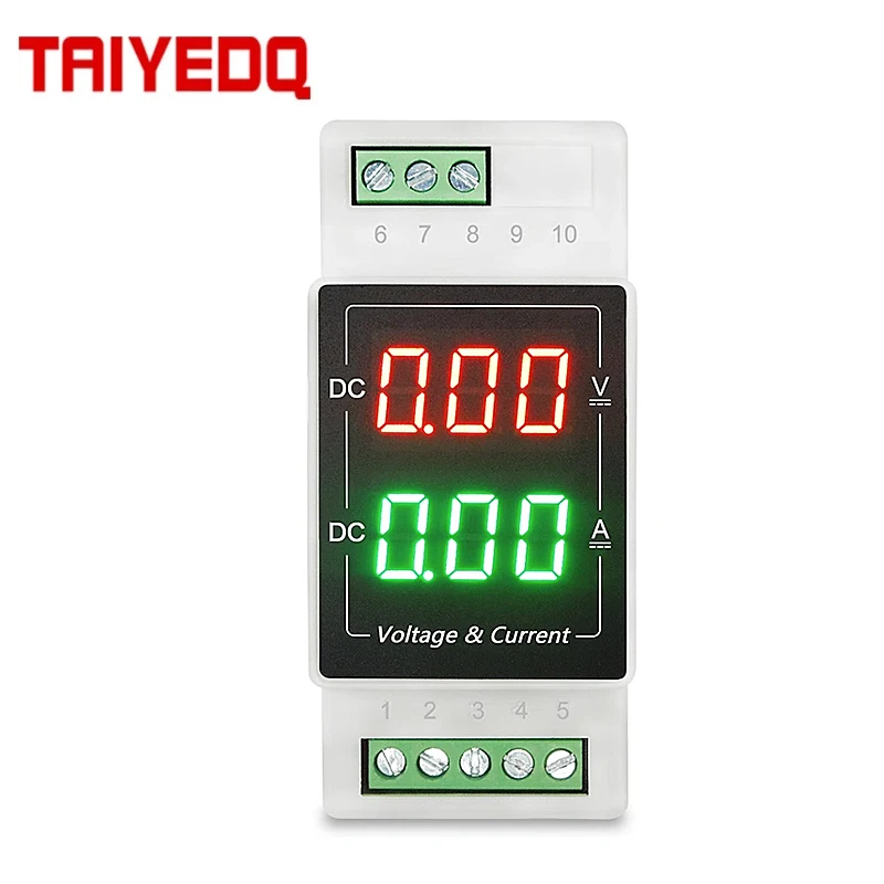 

Din Rail Type DC Digital Display 100V Voltmeter 20A Ammeter 50A Digital Integrated Meter 1000V