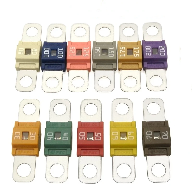 Car Flat Fuse Battery Bolt Type High Current Fuse 30/40/50/60/70/80/100/125/150/175/200A