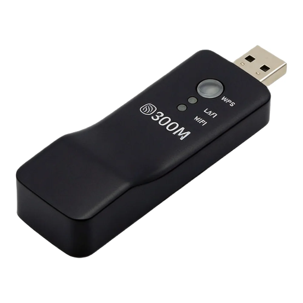 300Mbps USB Wireless Repeater Signal Extender With WPS Button For For Smart TV For RJ45 Port For AP Mode Network Adapter