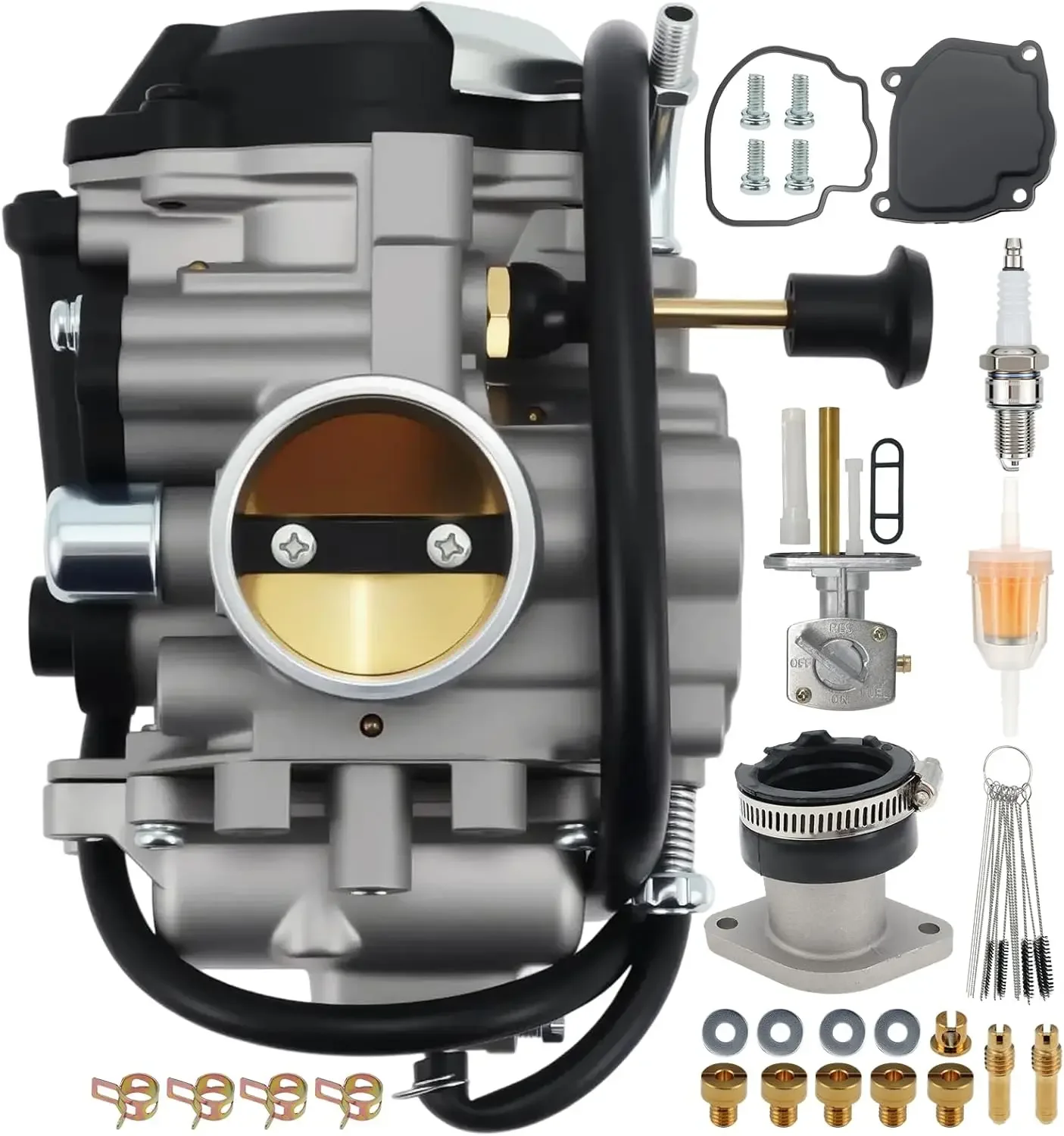 Carburetor for Yamaha Bear Tracker 250 YFM250 YFM250X YFM250XL YFM250XM ATV 1999 2000 2001 2002 2003 2004 Replaces 4XE-14140-12-