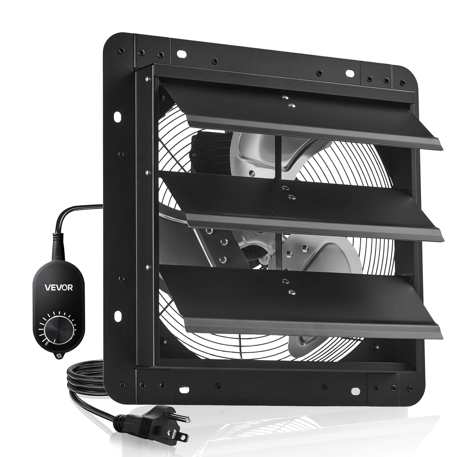 

SucceBuy 10/12/14/18 inch Shutter Exhaust Fan Wall Mounted Attic Vent Fan with Variable Speed Controller AC Motor for Greenhouse