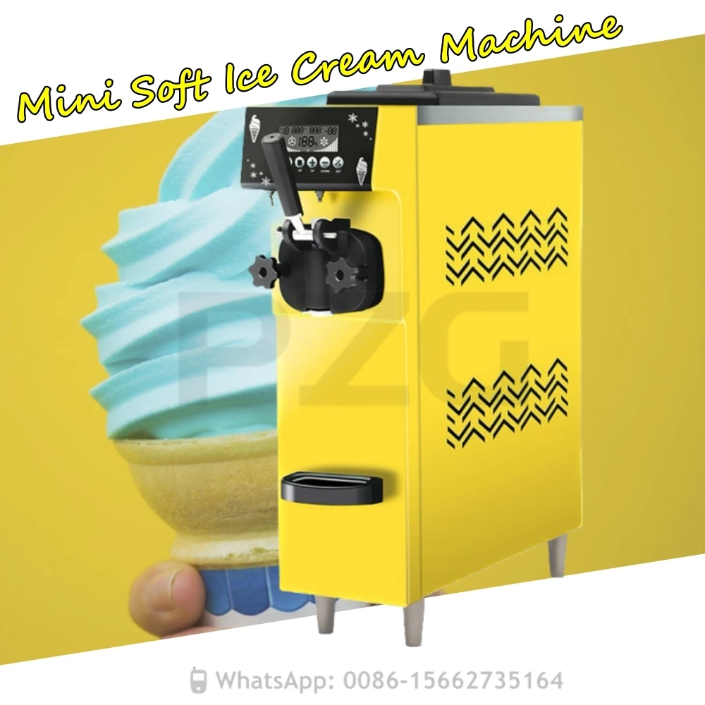 Commercial 12L/H Tabletop Chinese Softserve Softice Softy Icecream Ice-cream Making 1 Flavor Soft Serve Ice Cream Maker Machine