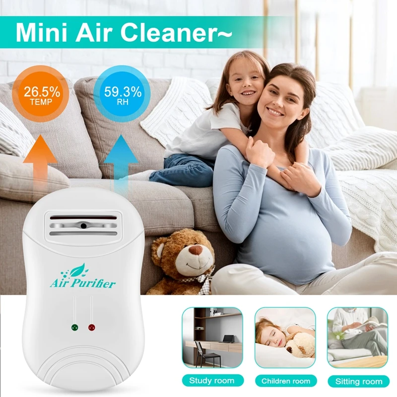 Ionizer Air Purifier For Home Negative Ion Generator Air Cleaner Remove Formaldehyde Smoke Dust Purification Home Room Deodorize