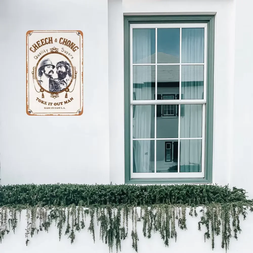 ملصق معدني لفيلم رائع من Cheech and Chong Zig Zag علامة معدنية مقاس 8 × 12 بوصة رائعة لتزيين غرفة المشجعين إضافة ريترو فلاير #5