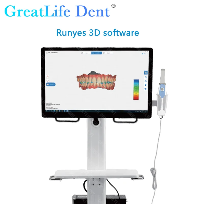 GreatLife Dent Dental Runyes 3.0 Pro Wewnątrzustny skaner 3D 3D z bezpłatnym oprogramowaniem CAD CMD Regeneracja ortodontyczna Zatwierdzony przez CE ISO