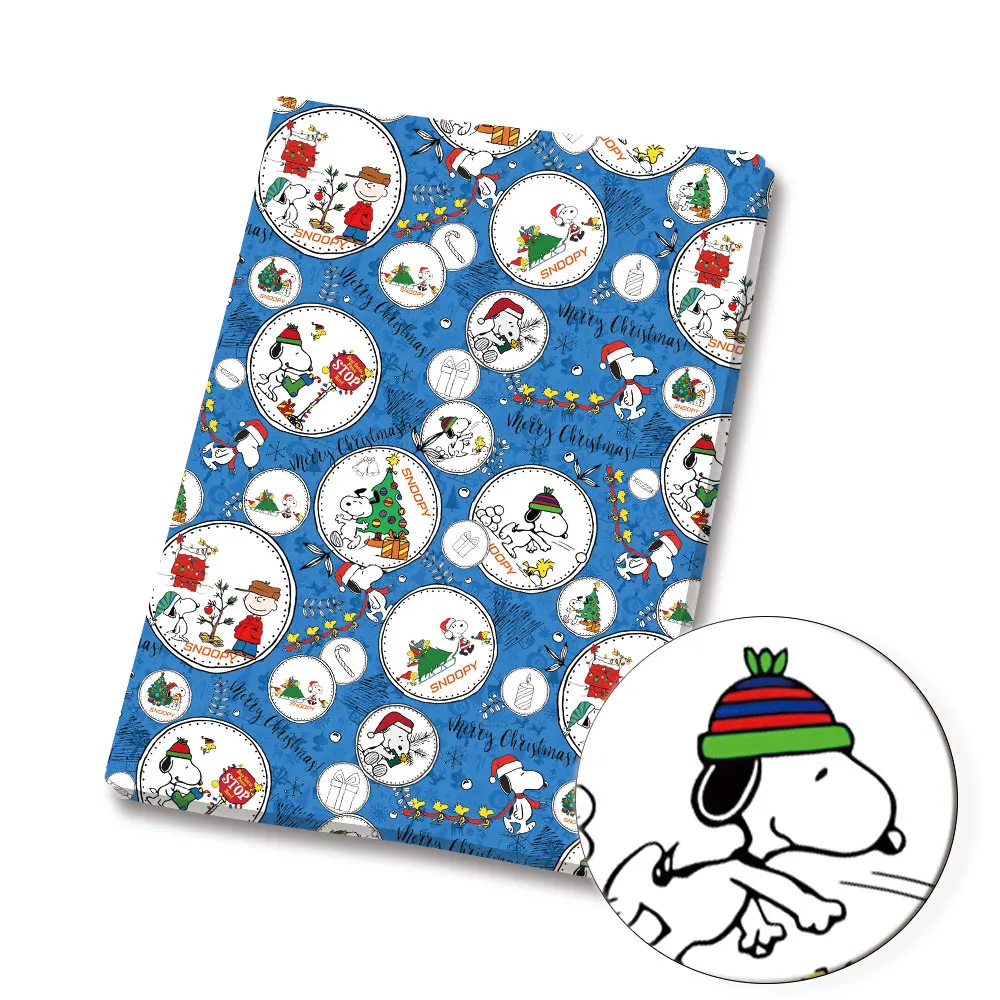 TAKARA TOMY Snoopy fabric140x50CM Cartoon Polyester cotton fabric Patchwork Tissue Kid Home Textile Sewing Doll Dress Curtain - view 5