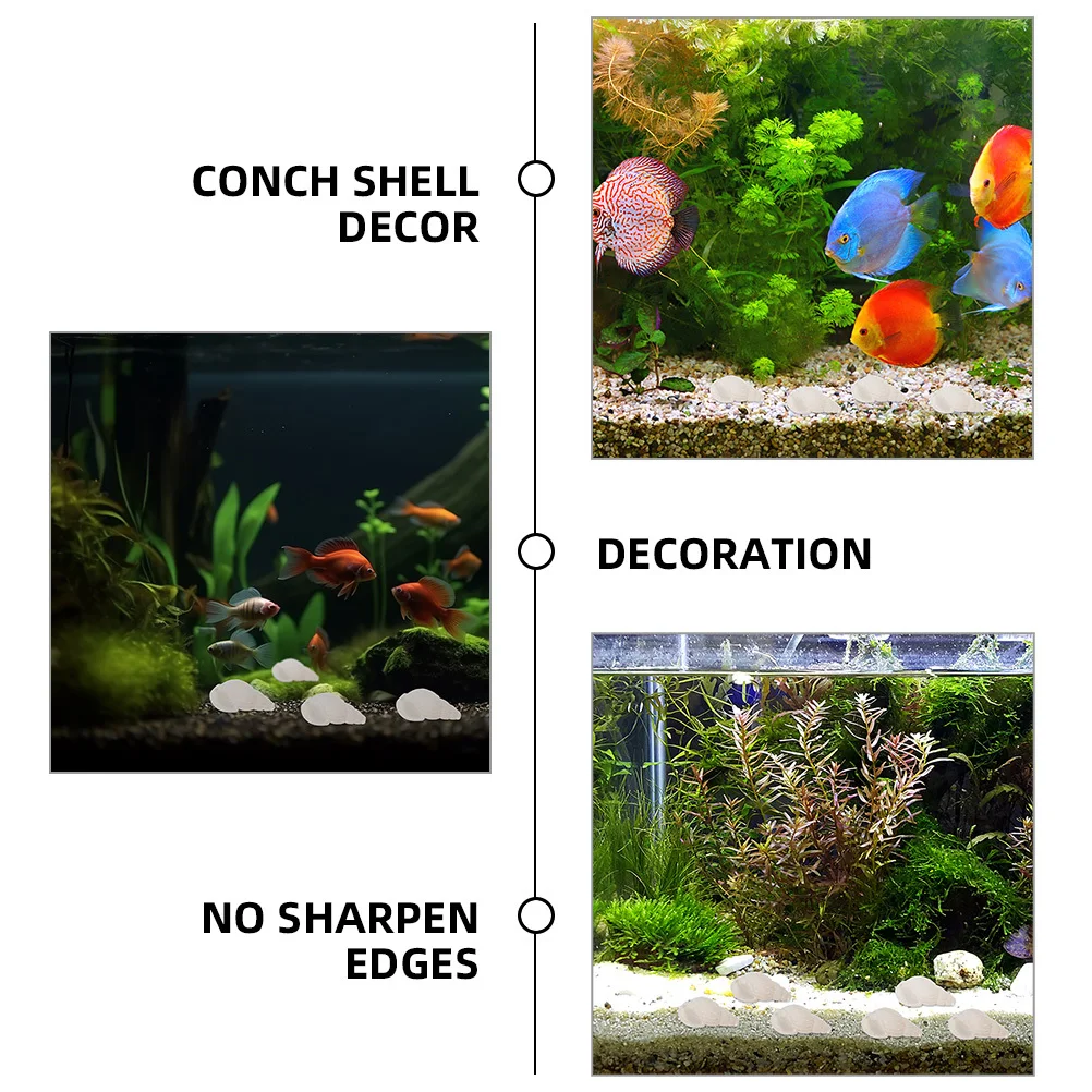 

400Pcs Natural Conch Shells Decor Smooth Small Seashells Fish Tank Aquarium Landscape DIY Craft Home Decoration