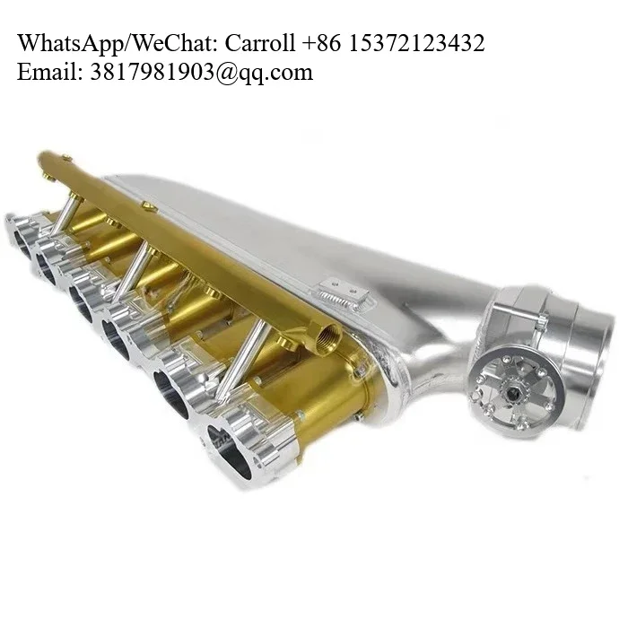 

High Performance 6 Axis Custom Cnc Machined Aluminum 2jz Intake Manifold System