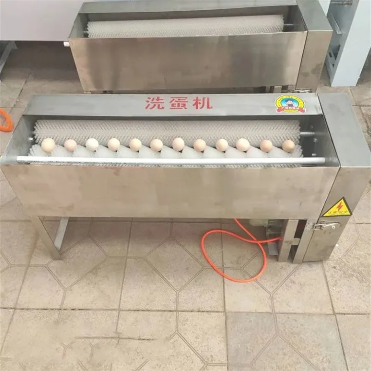 Heavy Duty Egg Washing Machine Rust Proof Egg Washer for Big Chicken Farm Continuous Egg Clean Job